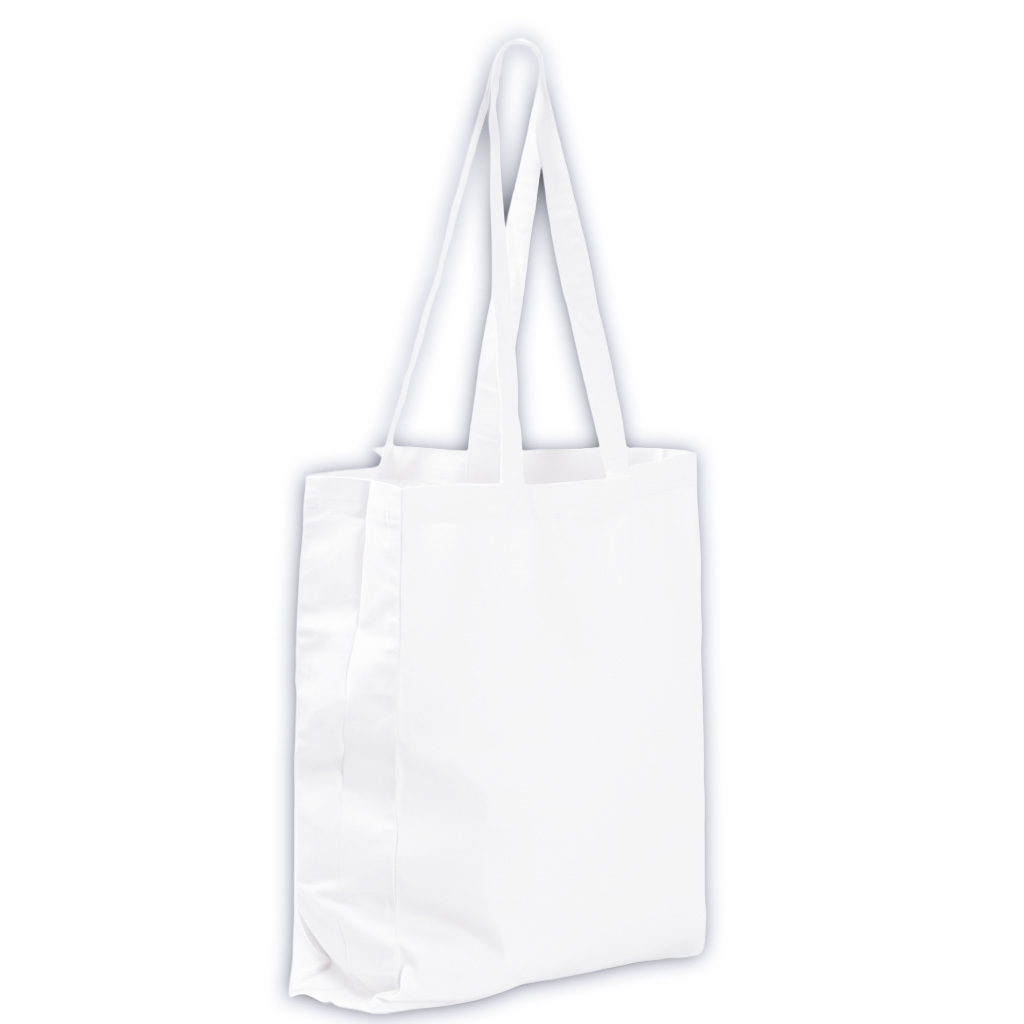 Cotton Bag with a Sewn-in Bottom and Side Panels for Printing